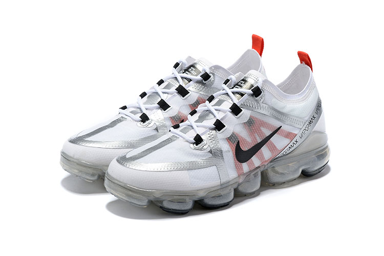 2019 Nike Air VaporMax White Grey Red Shoes - Click Image to Close